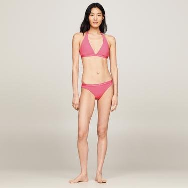  Tommy Hilfiger Triangle Fixed Kadın Pembe Bikini Üstü