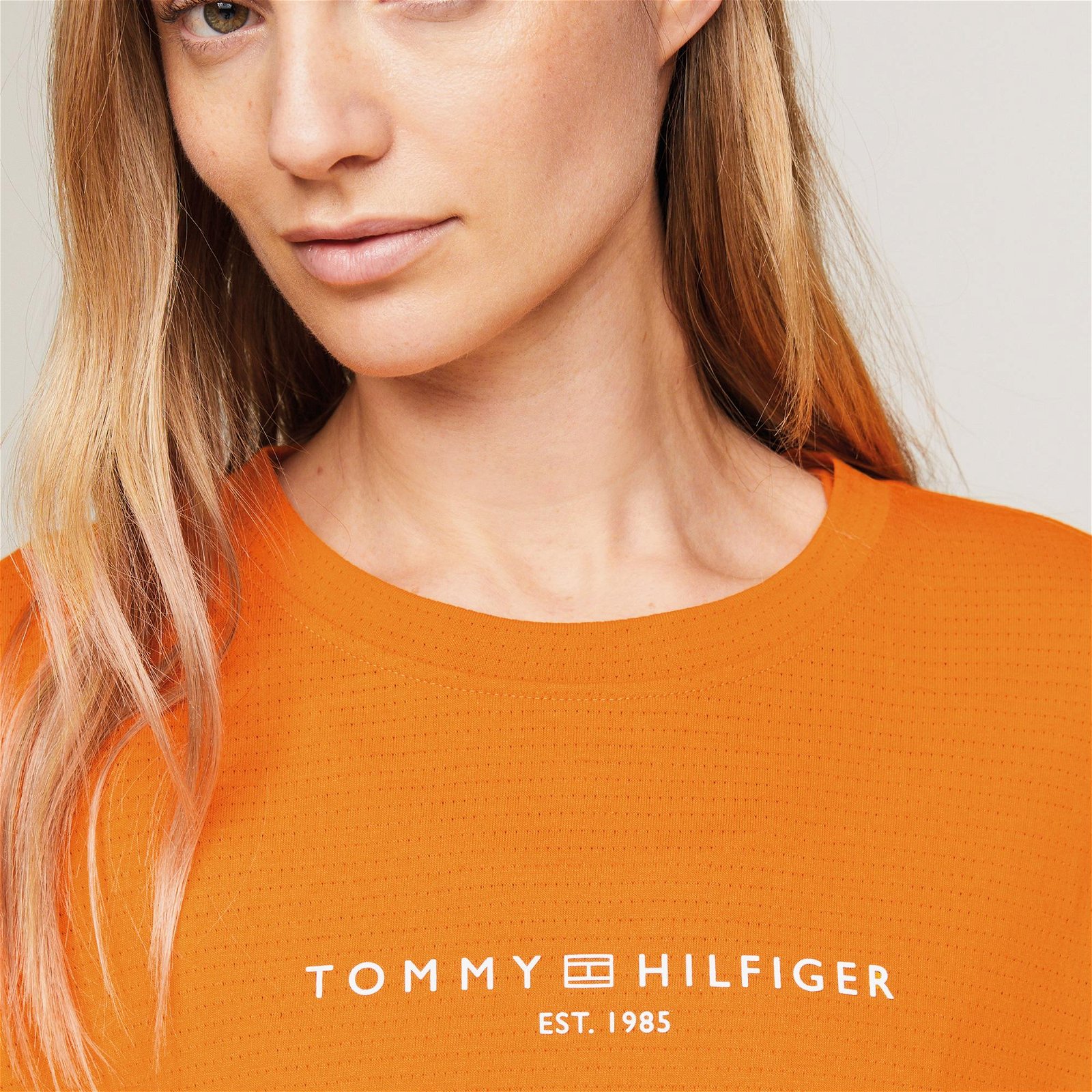 Tommy Hilfiger Essential Mini Relaxed Kadın Turuncu T-Shirt