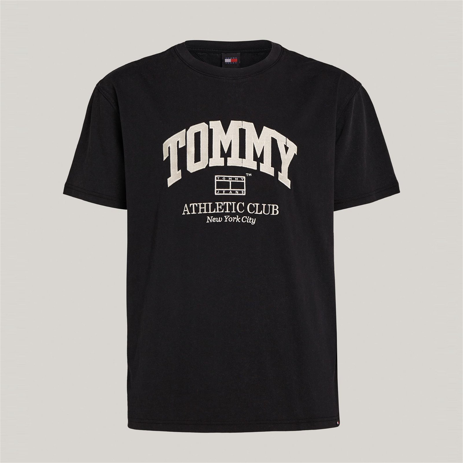 Tommy Jeans Reg Athletic Club Erkek Siyah T-Shirt