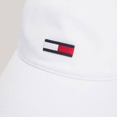  Tommy Jeans Elongated Flag Kadın Beyaz Şapka