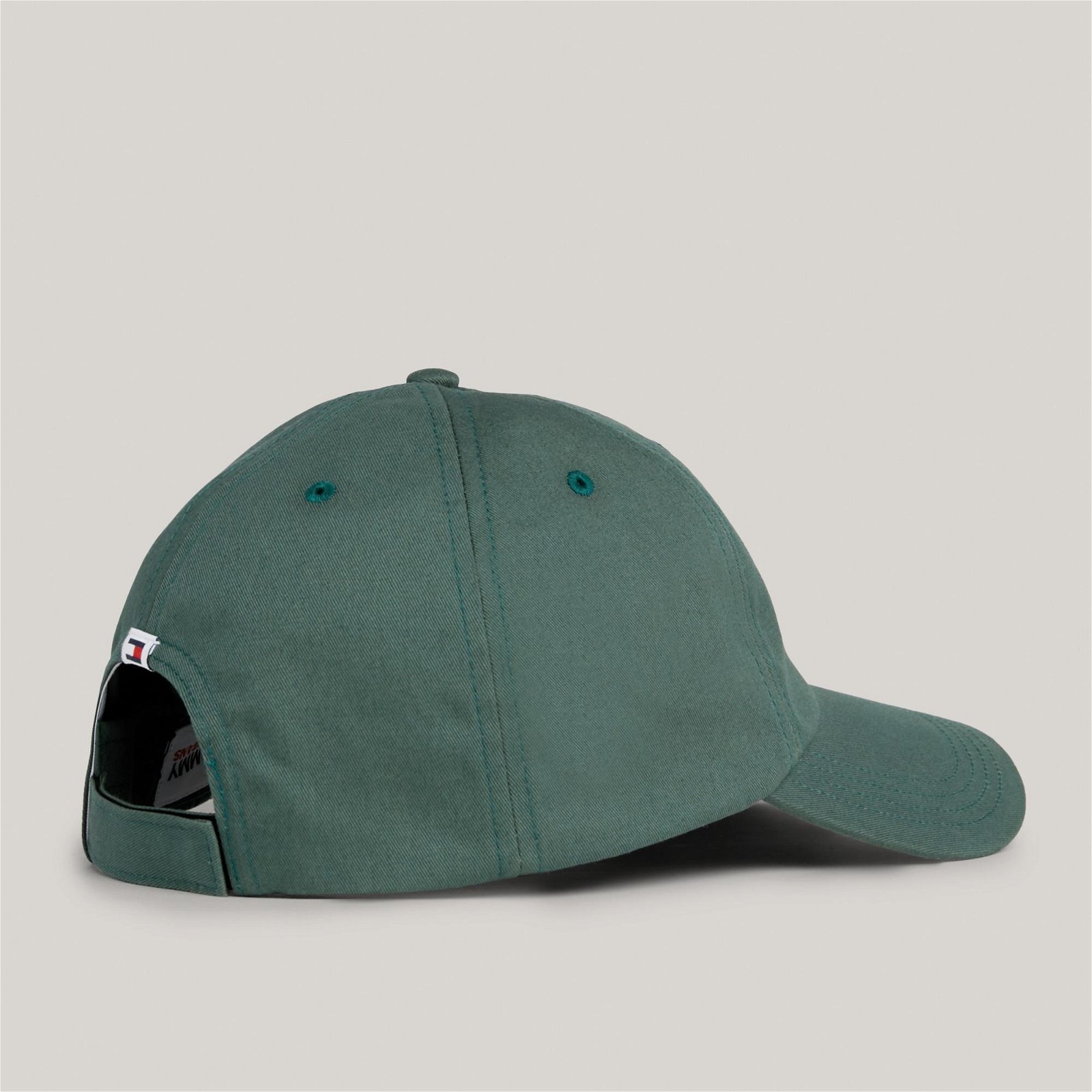 Tommy Jeans Linear Logo Erkek Yeşil Şapka