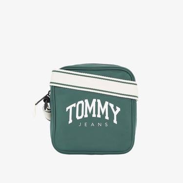  Tommy Jeans Prep Sport Erkek Yeşil Omuz Çantası