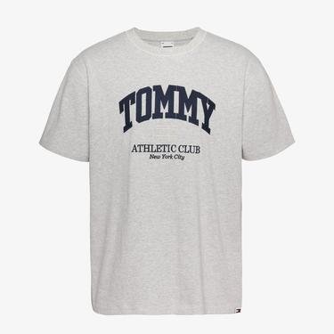  Tommy Jeans Reg Athletic Club Erkek Gri T-Shirt