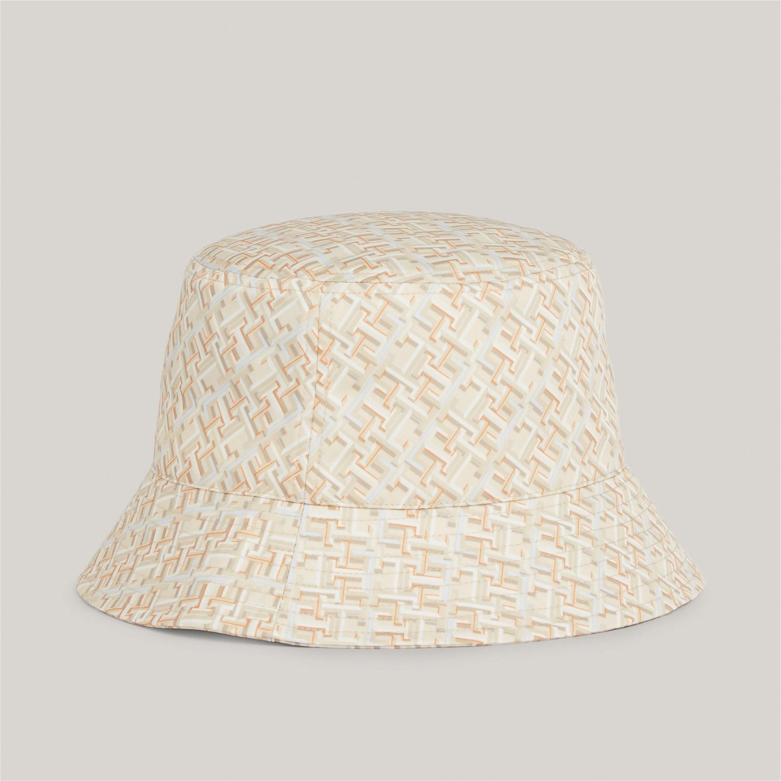 Tommy Hilfiger Pop Monogram Bucket Kadın Bej Şapka