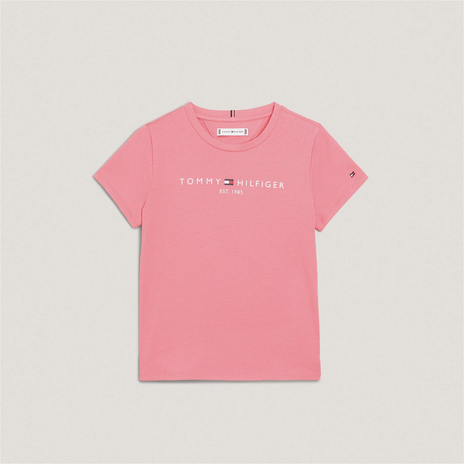 Tommy Hilfiger Essential Kız Çocuk Pembe T-Shirt