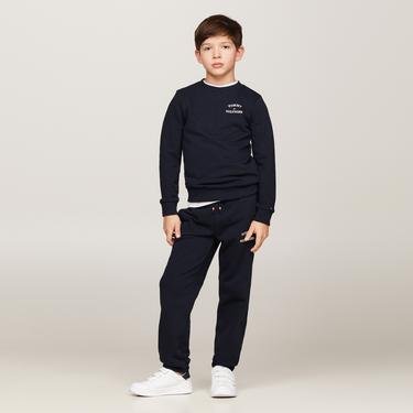  Tommy Hilfiger Logo Erkek Çocuk Lacivert Sweatshirt