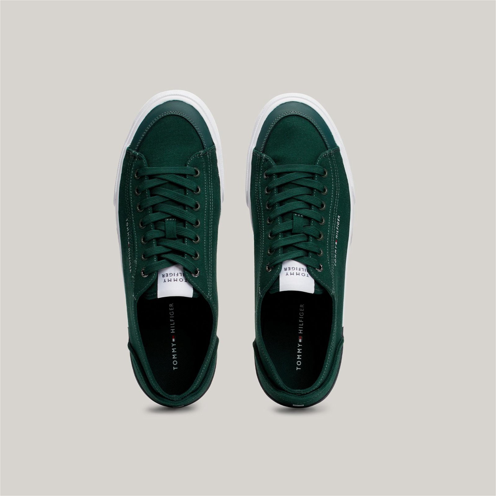 Tommy Hilfiger Corporate Vulcing Erkek Yeşil Sneaker