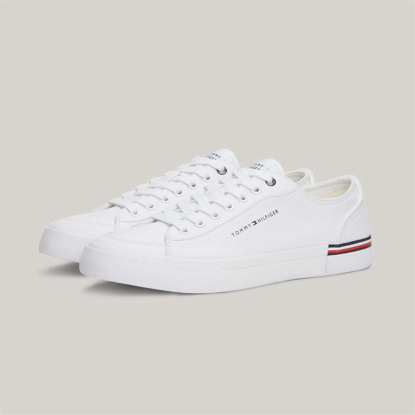 Tommy Hilfiger Corporate Vulcing Erkek Beyaz Sneaker
