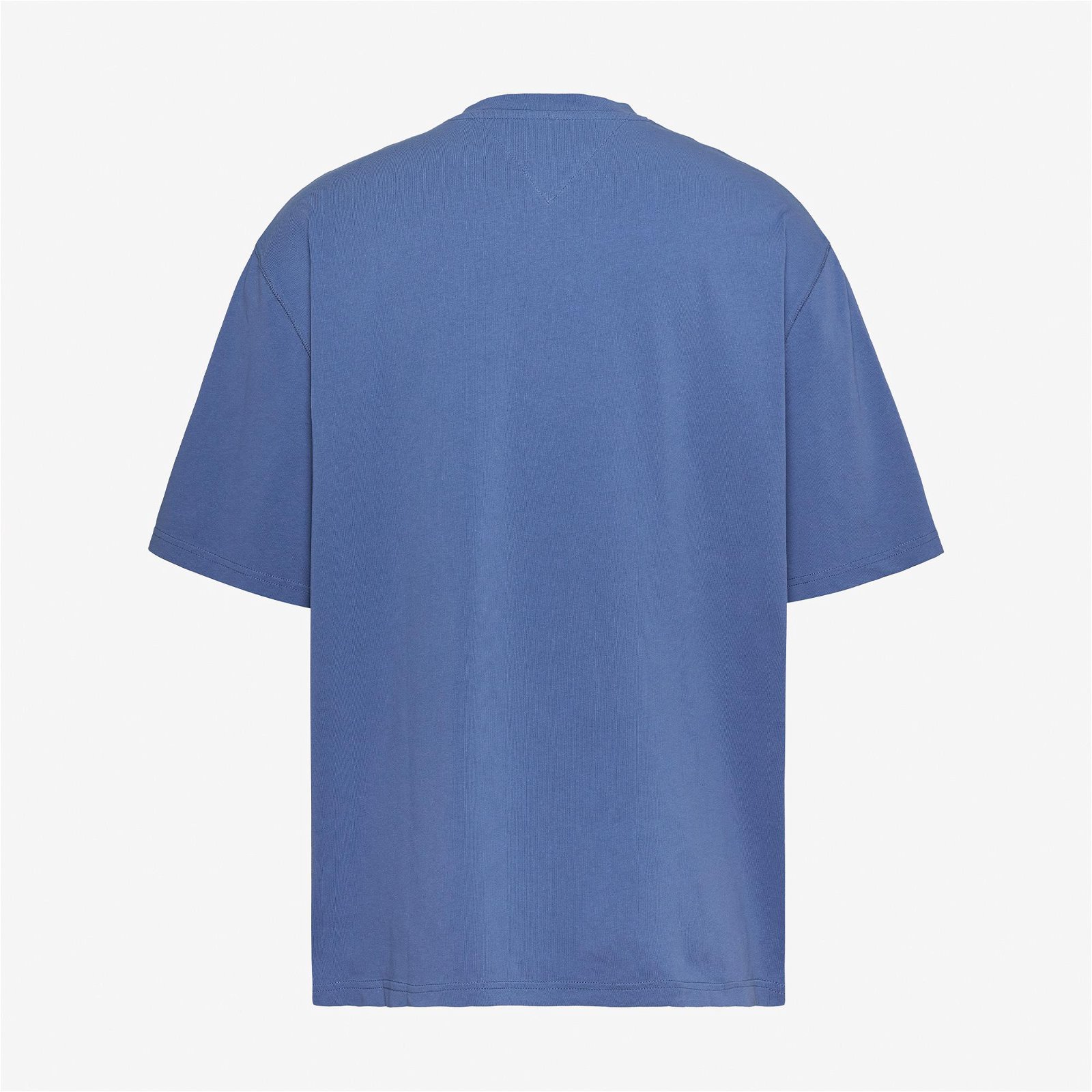 Tommy Jeans Serif Linear Erkek Mavi T-Shirt