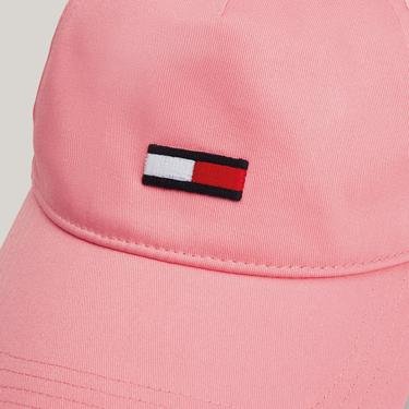  Tommy Jeans Elongated Flag Kadın Pembe Şapka