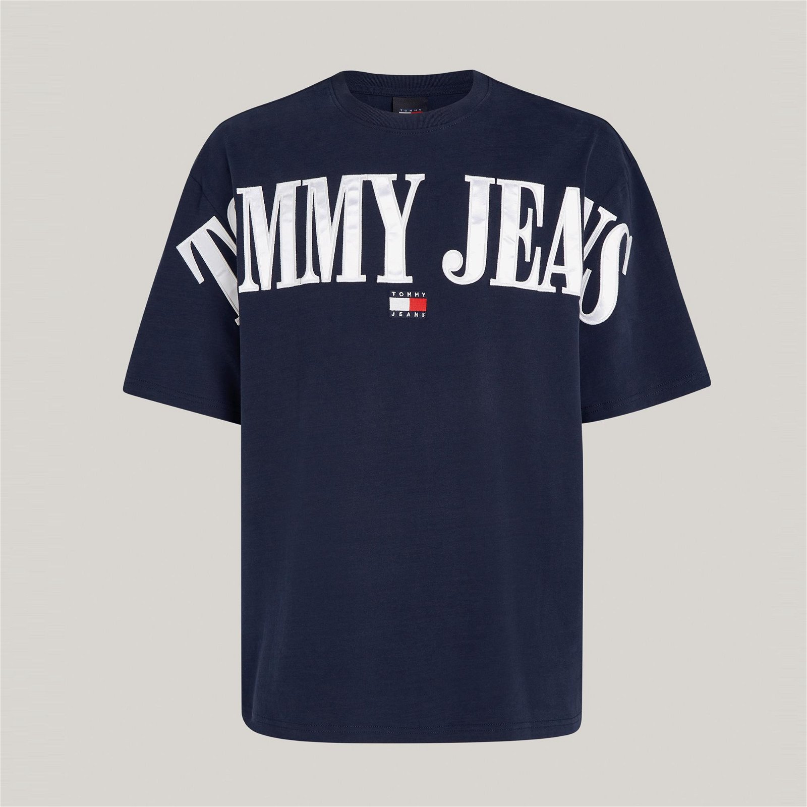 Tommy Jeans Badge Erkek Mavi T-Shirt