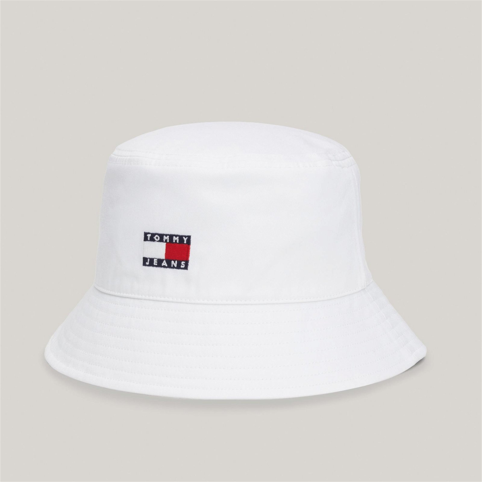Tommy Jeans Heritage Core Bucket Erkek Beyaz Şapka