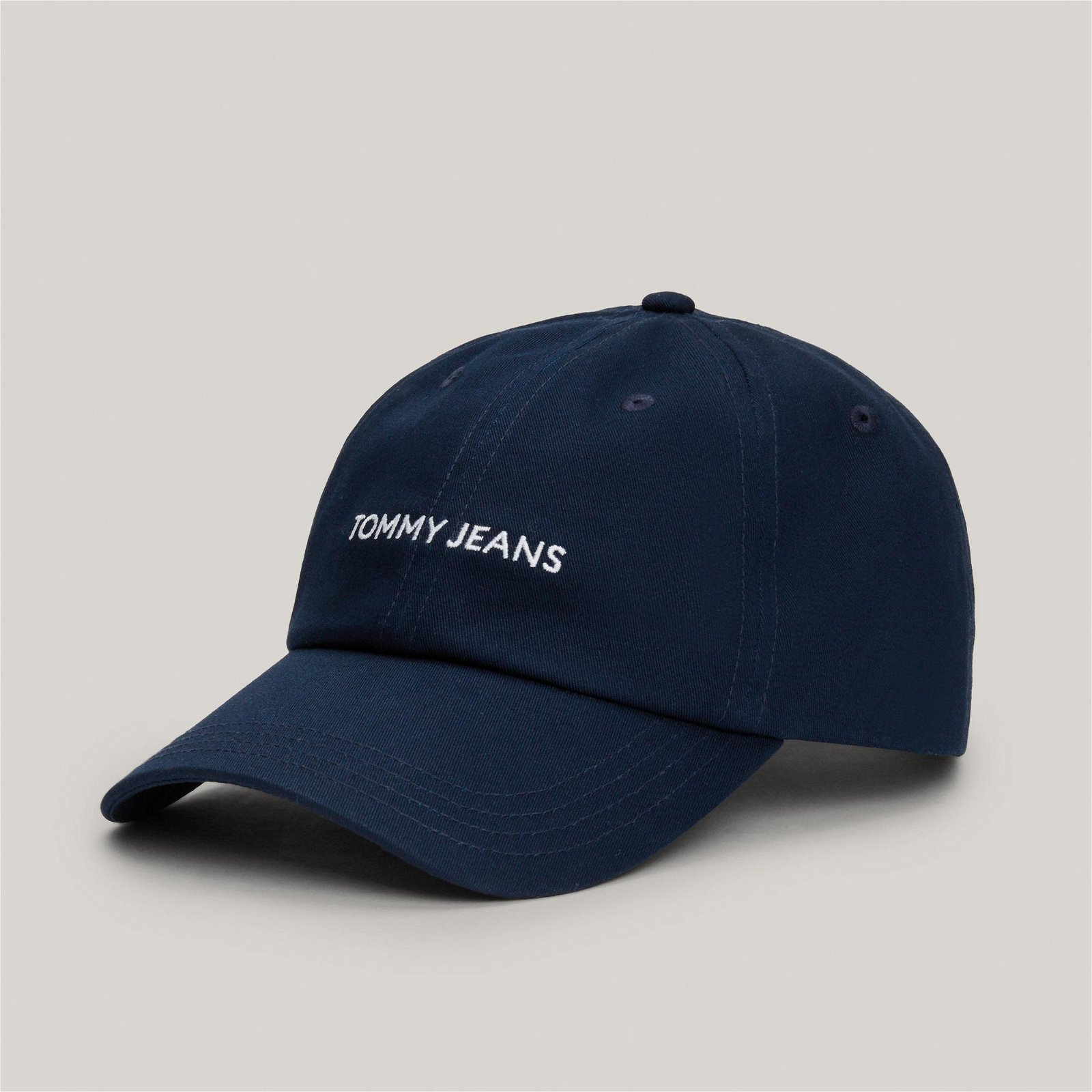 Tommy Jeans Linear Logo Kadın Mavi Şapka