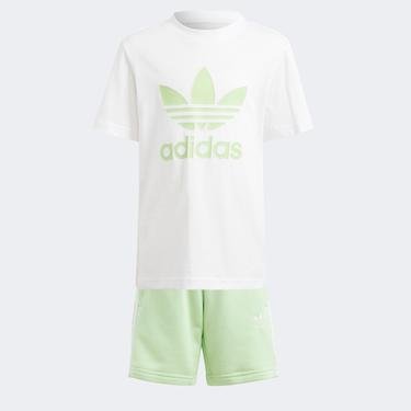  adidas Originals Set Çocuk Yeşil T-Shirt Şort Takım