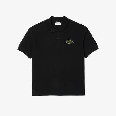  Lacoste L.12.12 Unisex Loose Fit Siyah Polo
