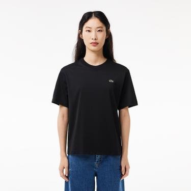  Lacoste Classic Kadın Siyah T-Shirt