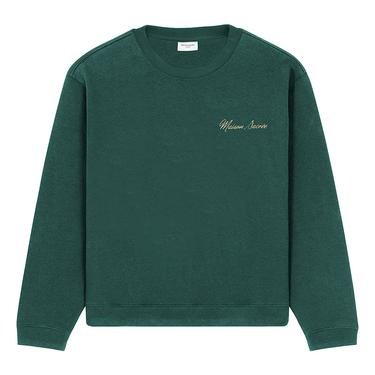  Maison Sacrée Maison Sacrée Yeşil Basic Sweatshirt