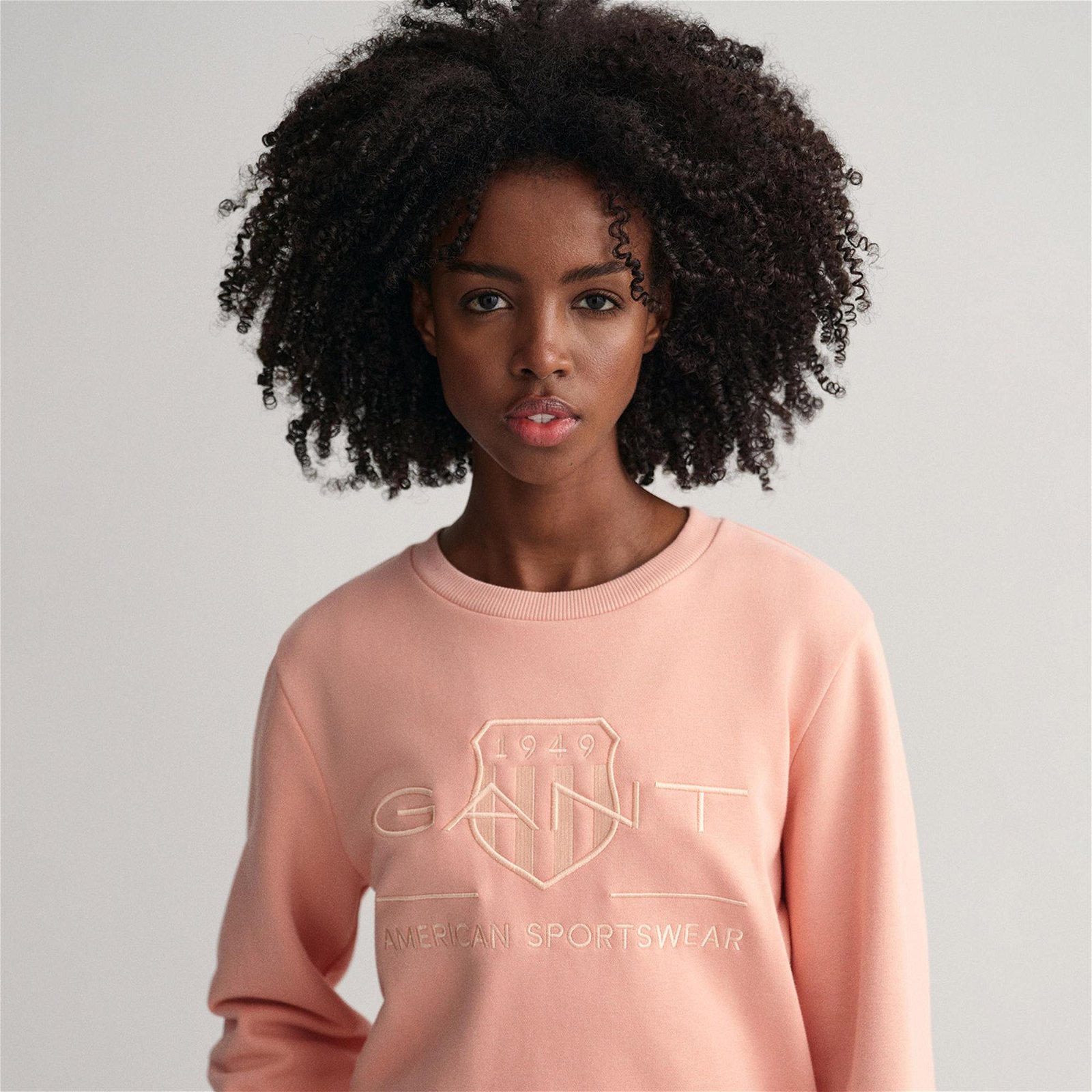 GANT Kadın Turuncu Logolu Regular Fit Sweatshirt