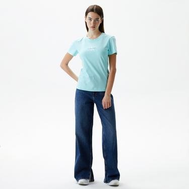  Calvin Klein Jeans Monologo Kadın Mavi Bluz