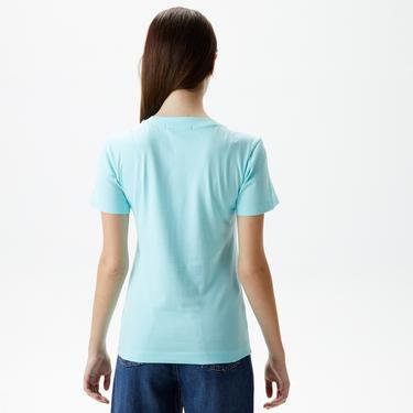  Calvin Klein Jeans Monologo Kadın Mavi T-shirt