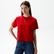 Tommy Jeans Badge Kadın Kırmızı T-Shirt
