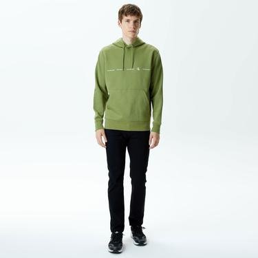  Calvin Klein Jeans Logo Repeat Erkek Yeşil Sweatshirt