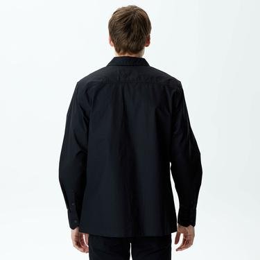  Calvin Klein Jeans Monologo Badge Erkek Siyah Gömlek