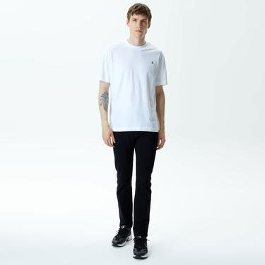  Calvin Klein Jeans Diffused Erkek Beyaz T-Shirt