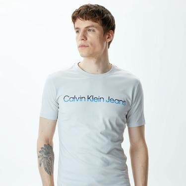  Calvin Klein Jeans Core Essentials Erkek Gri T-shirt