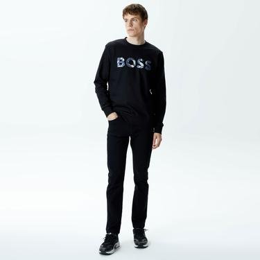  Boss Soleri 15 Erkek Siyah Sweatshirt