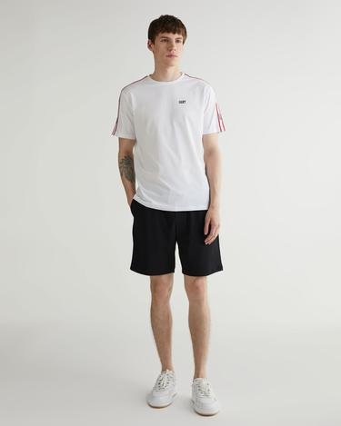  GANT Erkek Beyaz Regular Fit Bisiklet Yaka Renk Bloklu T-shirt