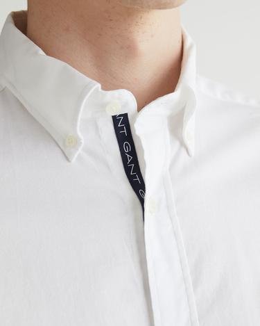  GANT Erkek Beyaz Regular Fit Düğmeli Yaka Gömlek