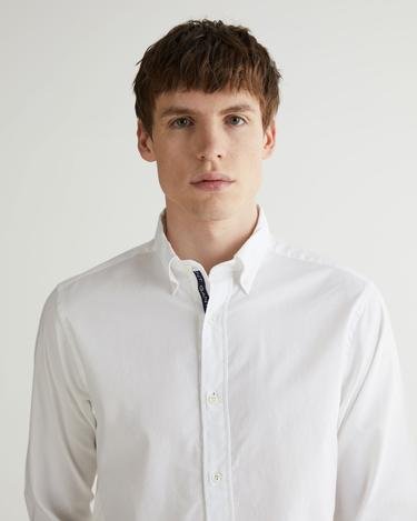  GANT Erkek Beyaz Regular Fit Düğmeli Yaka Gömlek