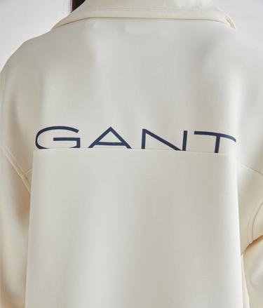  GANT Kadın Beyaz Oversize Fit Logolu Polo