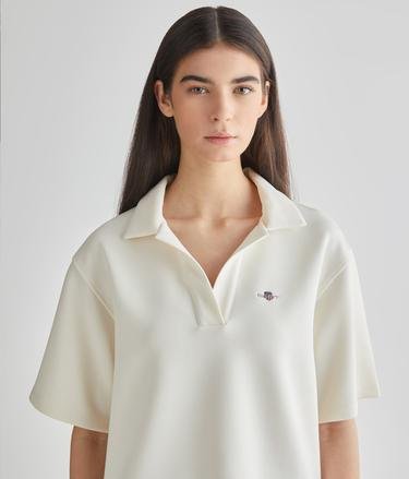  GANT Kadın Beyaz Oversize Fit Logolu Polo