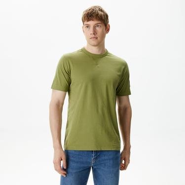  Calvin Klein Jeans Monologo Badge Erkek Yeşil T-Shirt