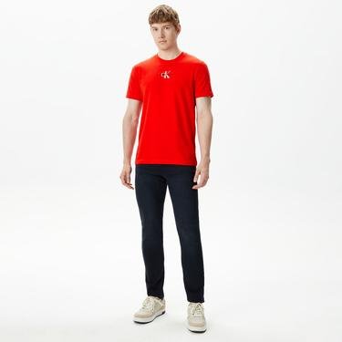  Calvin Klein Jeans Monologo Erkek Kırmızı Bluz