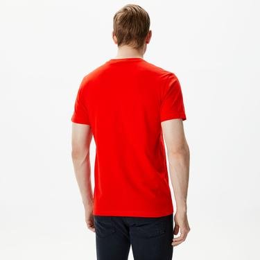  Calvin Klein Jeans Monologo Erkek Kırmızı T-shirt