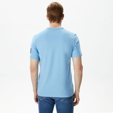  Calvin Klein Jeans Monologo Badge Erkek Mavi Bluz