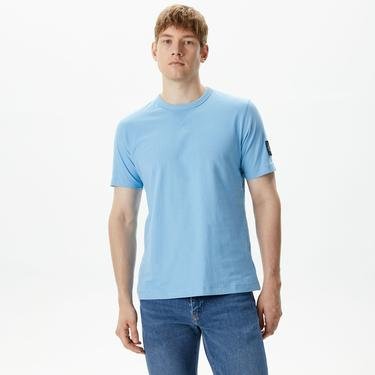  Calvin Klein Jeans Monologo Badge Erkek Mavi Bluz