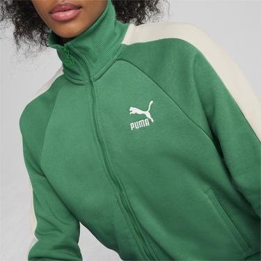  Puma Iconic T7 Track Kadın Yeşil Ceket