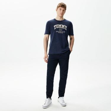  Tommy Jeans Reg Athletic Club Erkek Mavi T-Shirt