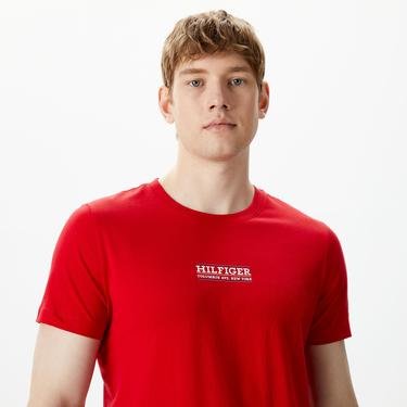  Tommy Hilfiger Small Erkek Kırmızı T-Shirt