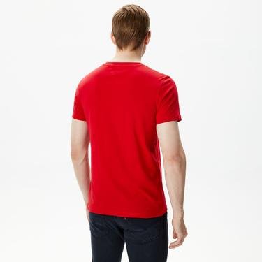  Tommy Hilfiger Small Erkek Kırmızı T-Shirt