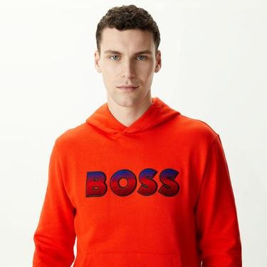  Boss Seeger 99 Erkek Turuncu Sweatshirt