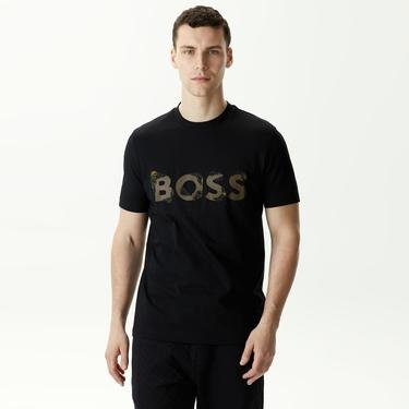  Boss Tiburt 421 Erkek Siyah T-Shirt