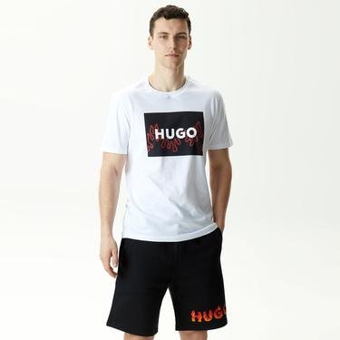  Hugo Dulive_U241 Erkek Beyaz T-Shirt