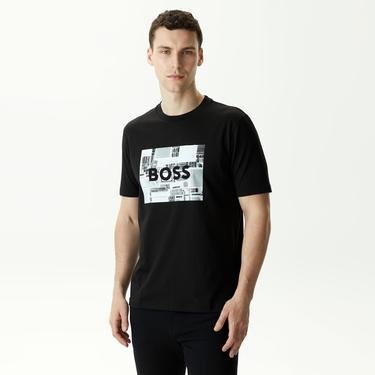  Boss Heavyboss Erkek Sıyah T-Shirt