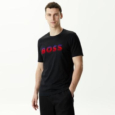  Boss Tiburt 420 Erkek Siyah T-Shirt
