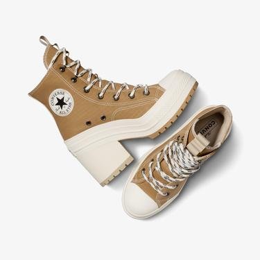  Converse Chuck 70 De Luxe Heel Grid Kadın Kahverengi Sneaker